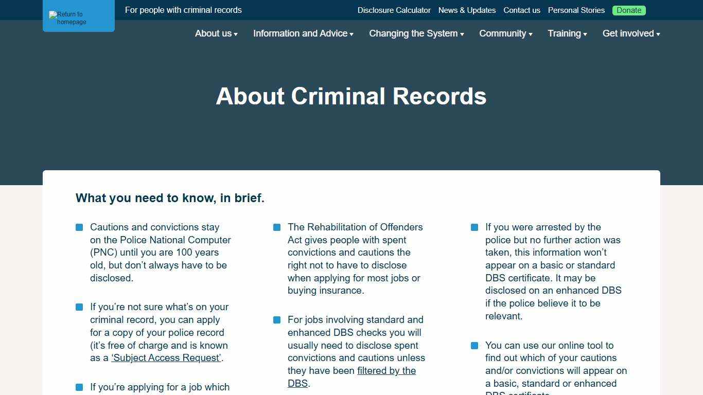 About Criminal Records - Unlock